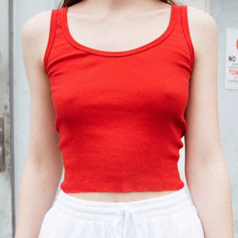 red crop top - Sheena tank dupe!